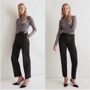 NEW WITH TAGS Madewell Black The Fairbanks Trouser Pant in Size 0‎ Petite NO364